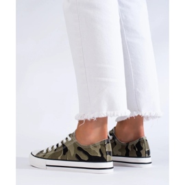 Sneakers da donna classiche verde 1