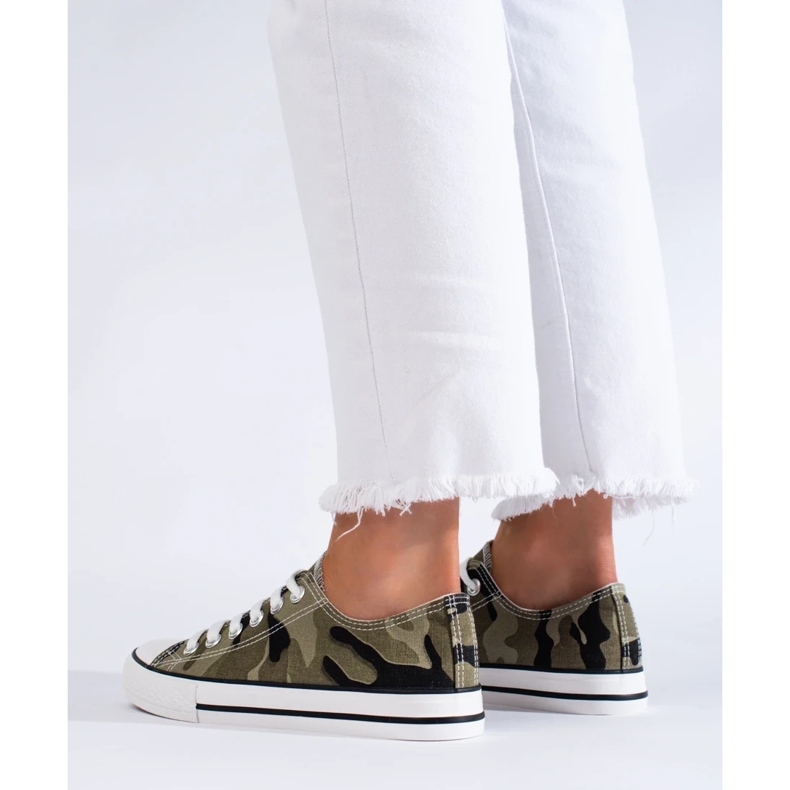 Sneakers da donna classiche verde 1