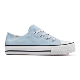 Sneakers da bambino Vico blu con elastici 1
