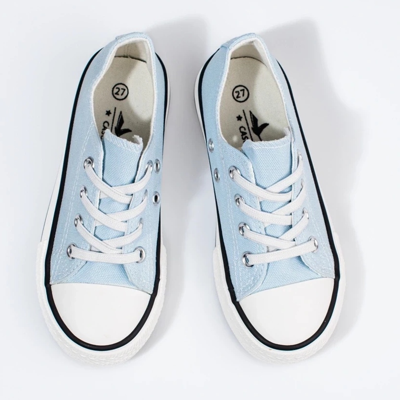 Sneakers da bambino Vico blu con elastici 2