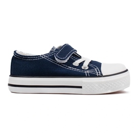 Sneakers da bambino Vico, tessuto blu navy 1