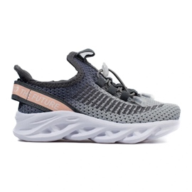 Scarpe sportive per bambini Vico, materiale bicolore grigio 1