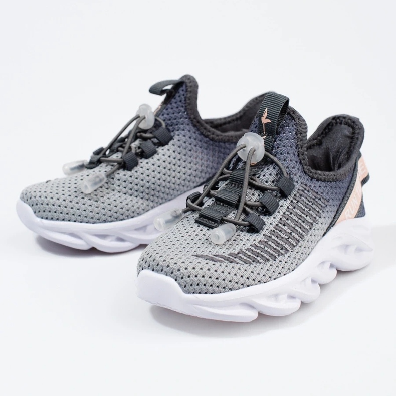 Scarpe sportive per bambini Vico, materiale bicolore grigio 2