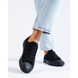 Sneakers da donna classiche Vico nere nero 1