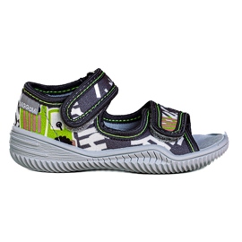 Ciabatte da bambino Viggami Ignaś druk grigio 1