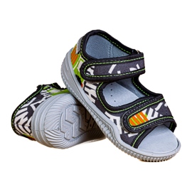 Ciabatte da bambino Viggami Ignaś druk grigio 2