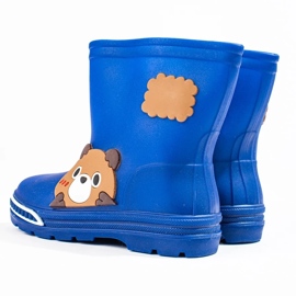 Stivali Wellington bassi da bambino blu 1