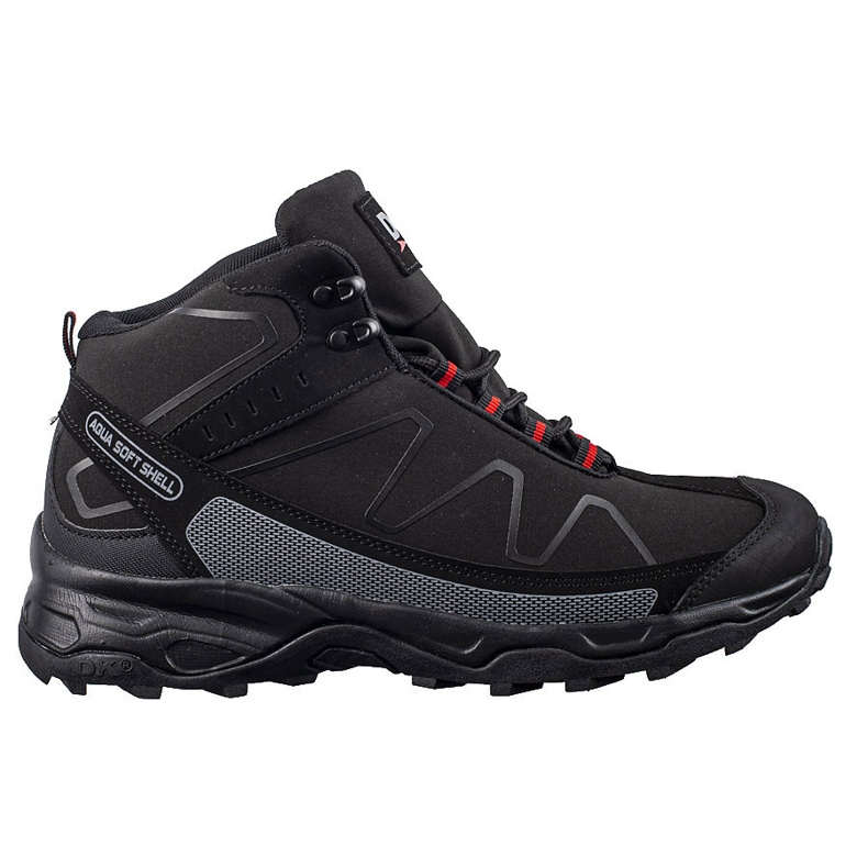 Scarpe da trekking da uomo stringate alte DK nero 1