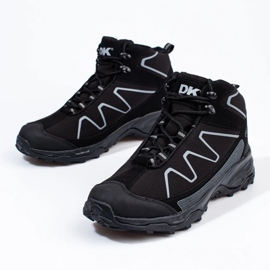 Scarpe da trekking da uomo stringate alte DK nero 2