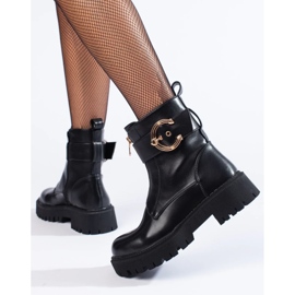 Borsette da donna nere con fibbia decorativa nero 1