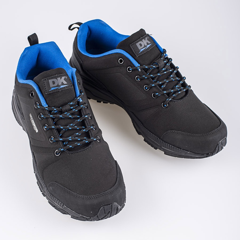 Scarpe da trekking da uomo DK nere e blu nero 2