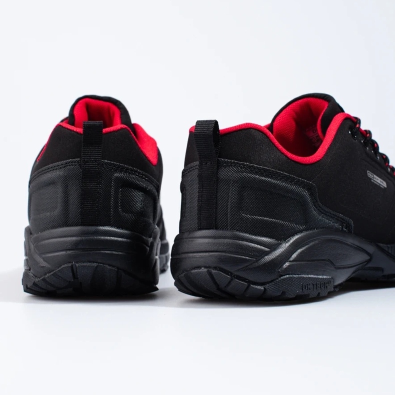 Scarpe da trekking da uomo DK nere e rosse nero 1