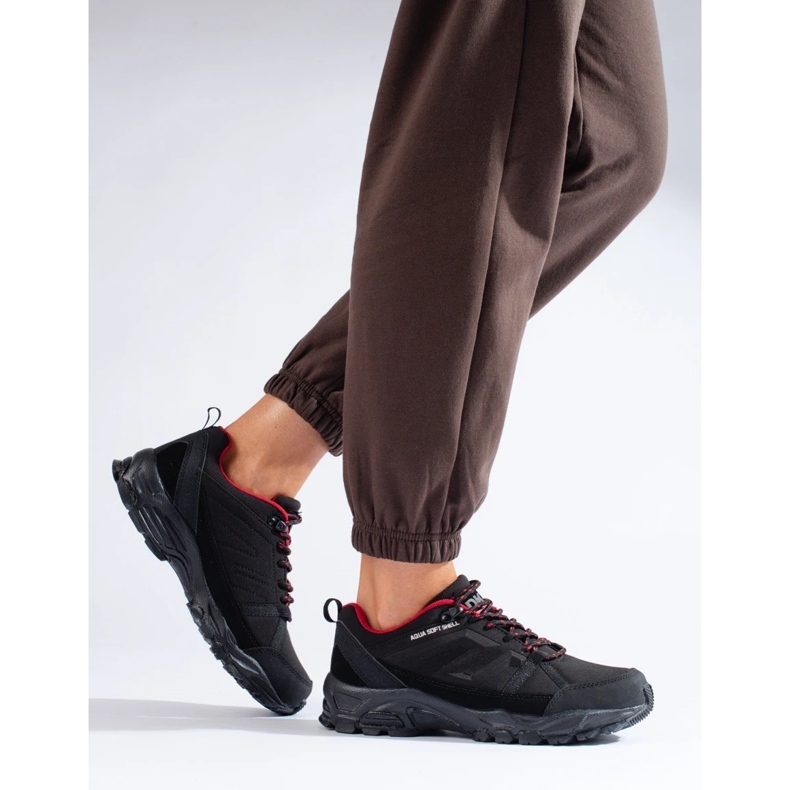 Comode scarpe da trekking da donna DK nero 2