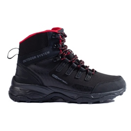 Comode scarpe da trekking da donna con tomaia alta DK nera nero 1