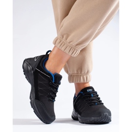Scarpe da trekking da donna DK Waterproof, nere e blu nero 1
