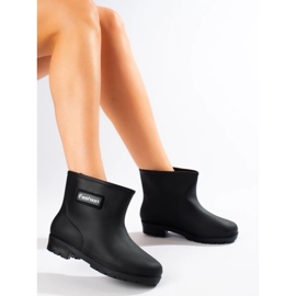 Stivaletti Wellington bassi neri da donna nero 1