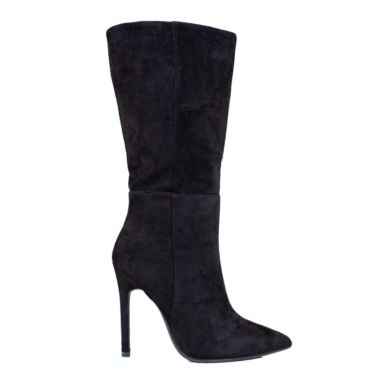 Stivali neri con tacco da donna nero 1