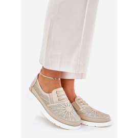 Scarpe da donna, scarpe dorate d'oro openwork 1