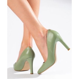 Décolleté da donna al pistacchio verde 1