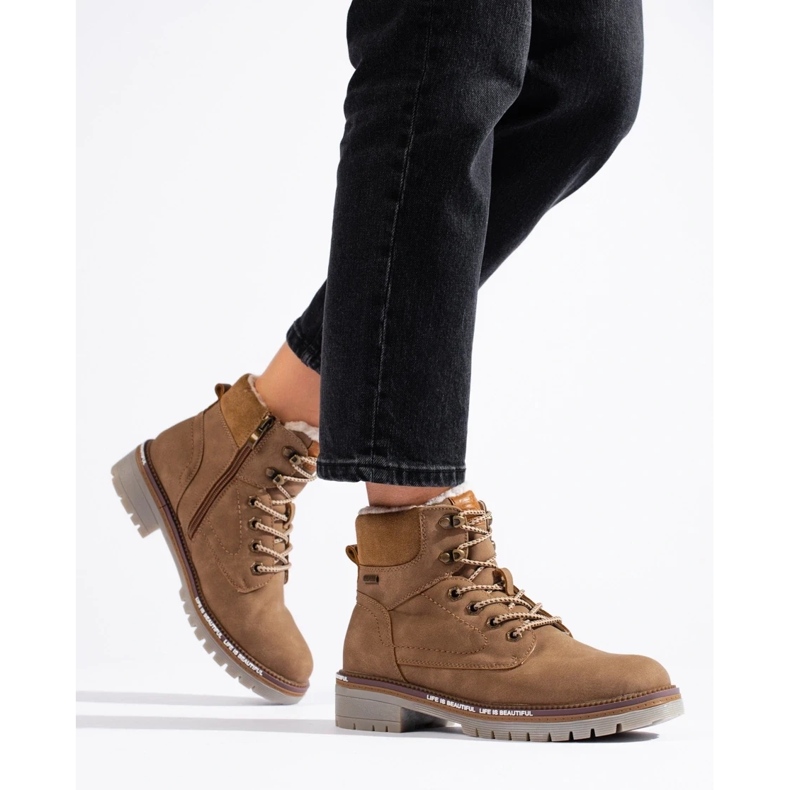 Scarponi da trekking marroni da donna marrone 1