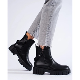 Borse nere da donna con ornamento nero 1