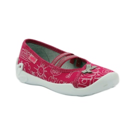 Befado scarpe per bambini ballerine pantofole 116x236 rosa bianco 1