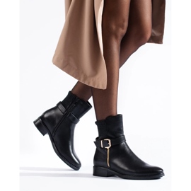 Stivaletti bassi da donna nero 1