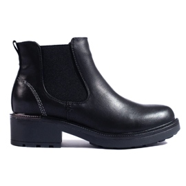 Stivaletti Chelsea da donna in ecopelle nero 2