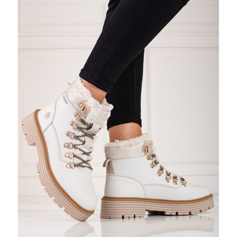 Scarpe da trekking bianche da donna bianca 2