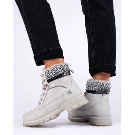 Trapper da donna grigie con pelliccia shelovet grigio 1