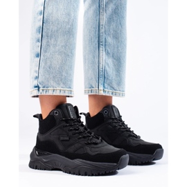 Sneakers da donna sulla piattaforma Big Star KK274356 nero 2