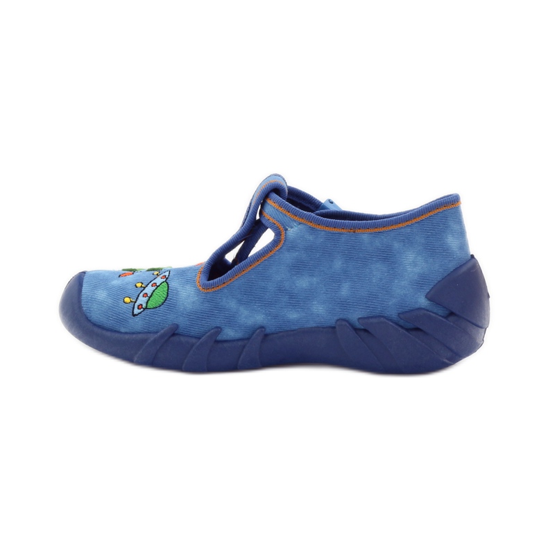 Scarpe per bambini Befado 110p315 pantofole verde arancia blu 2