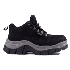 Sneakers da donna Big Star KK274364B su suola spessa nero 2