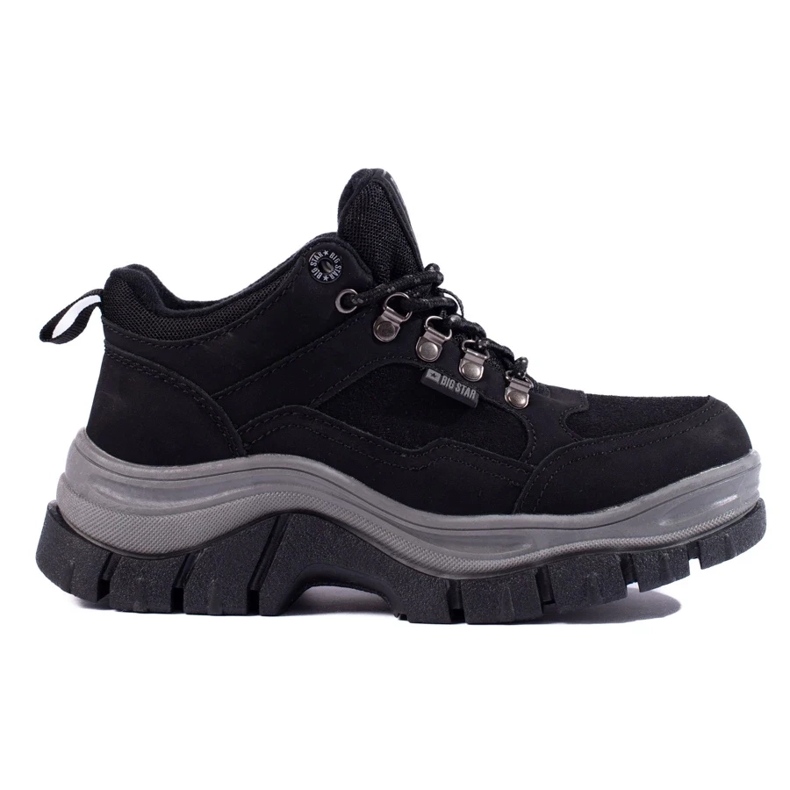 Sneakers da donna Big Star KK274364B su suola spessa nero 2