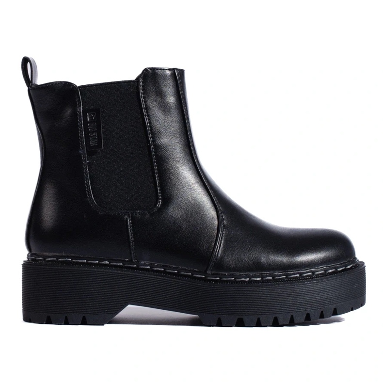 Stivaletti Chelsea da donna neri Big Star II274101 nero 2