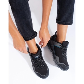 Scarpe da trekking da donna DK Waterproof grigie nero 2