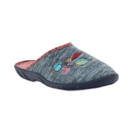 Befado scarpe da donna pantofole 235d151 pantofole marrone blu 1