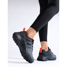 Scarpe da trekking da donna DK Softshell grigie nero 1