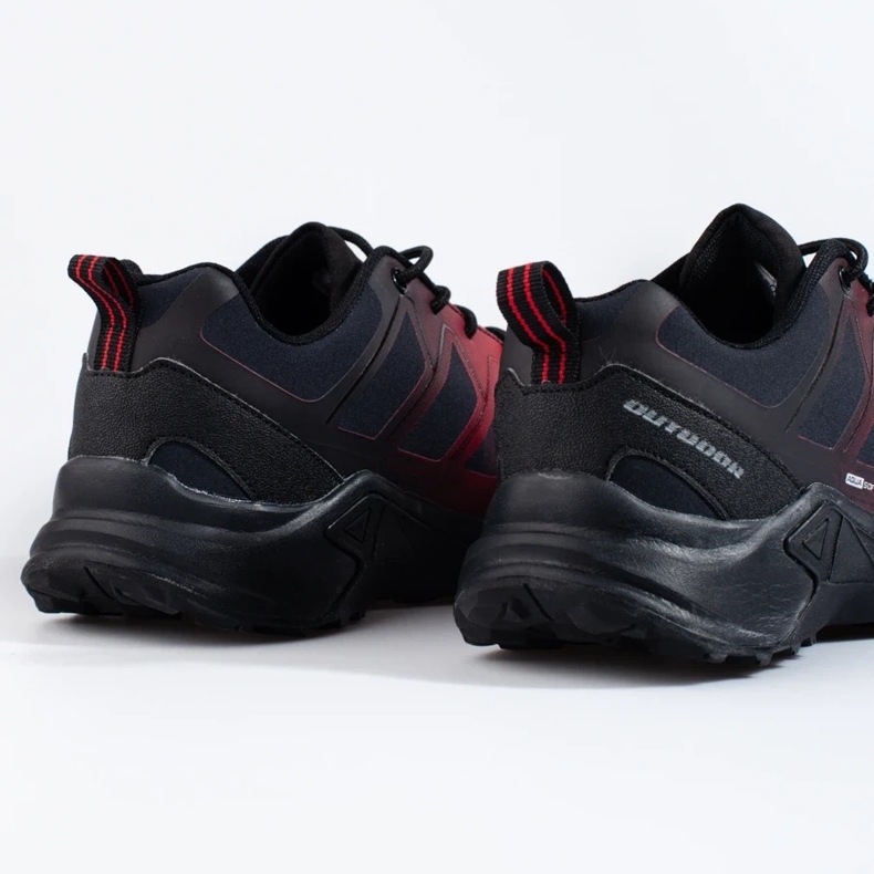 Scarpe da trekking da uomo rosse DK Softshell nero 2