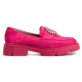 Scarpe da donna in camoscio fucsia rosa 2