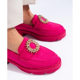Scarpe da donna in camoscio fucsia rosa 1