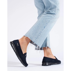 Goodin Mocassini da donna blu navy chiaro 1
