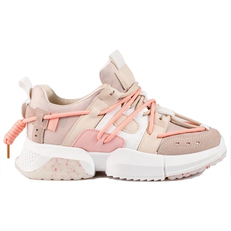 Seastar Sneakers rosa da donna con risvolto 1