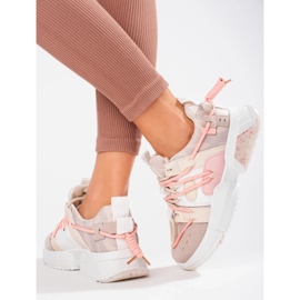 Seastar Sneakers rosa da donna con risvolto 2
