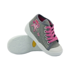 Ciabatte su sneakers Befado 218P048 konik rosa grigio 3