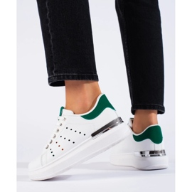 Sneakers bianche Shelovet con suola spessa bianco 2