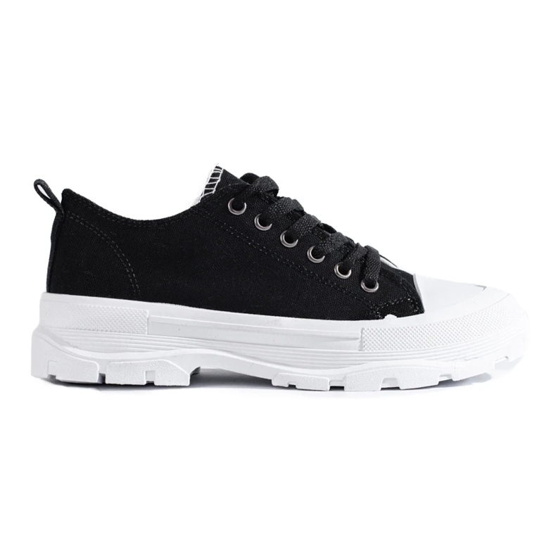 Classiche sneaker con piattaforma Shelovet nero 2