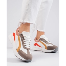 Sneakers multicolori Shelovet da donna bianco 2