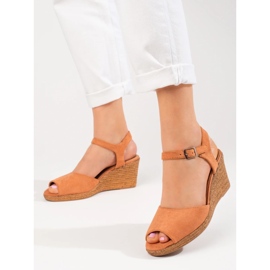 Sandali marroni con zeppa di W. Potocki marrone 2