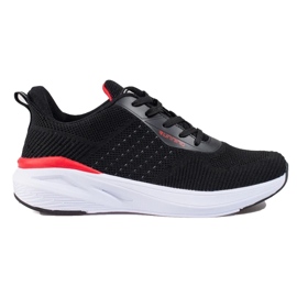 Scarpe sportive nere da donna con suola spessa DK nero 1